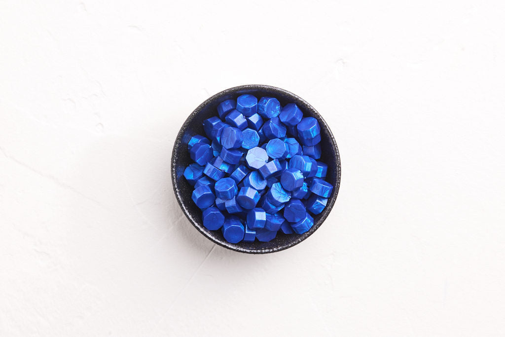 Sapphire Blue Wax Beads