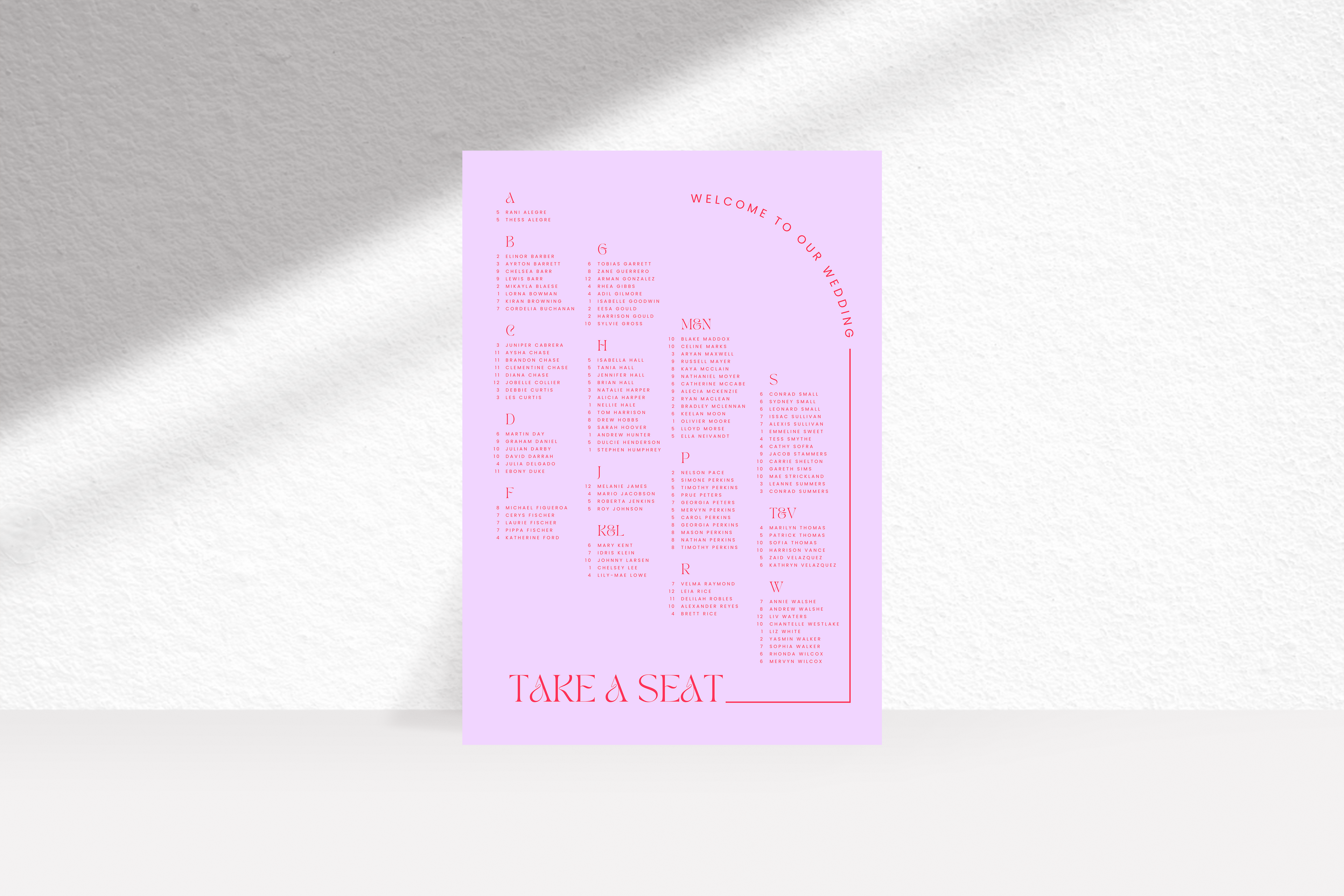 Soulful Seating Chart