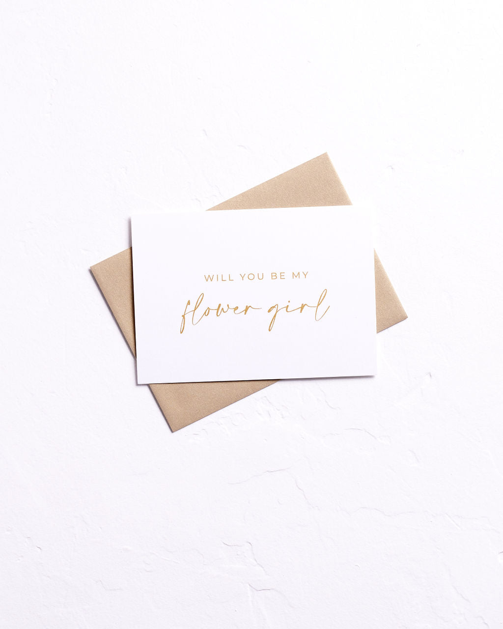 Will You Be My Flower Girl Proposal Card