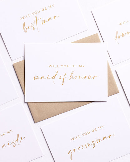 Will You Walk Me Down the Aisle Proposal Card