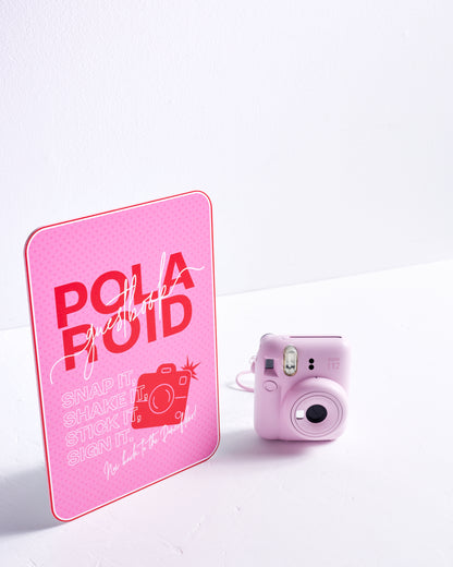 Polka Polaroid Guestbook Sign