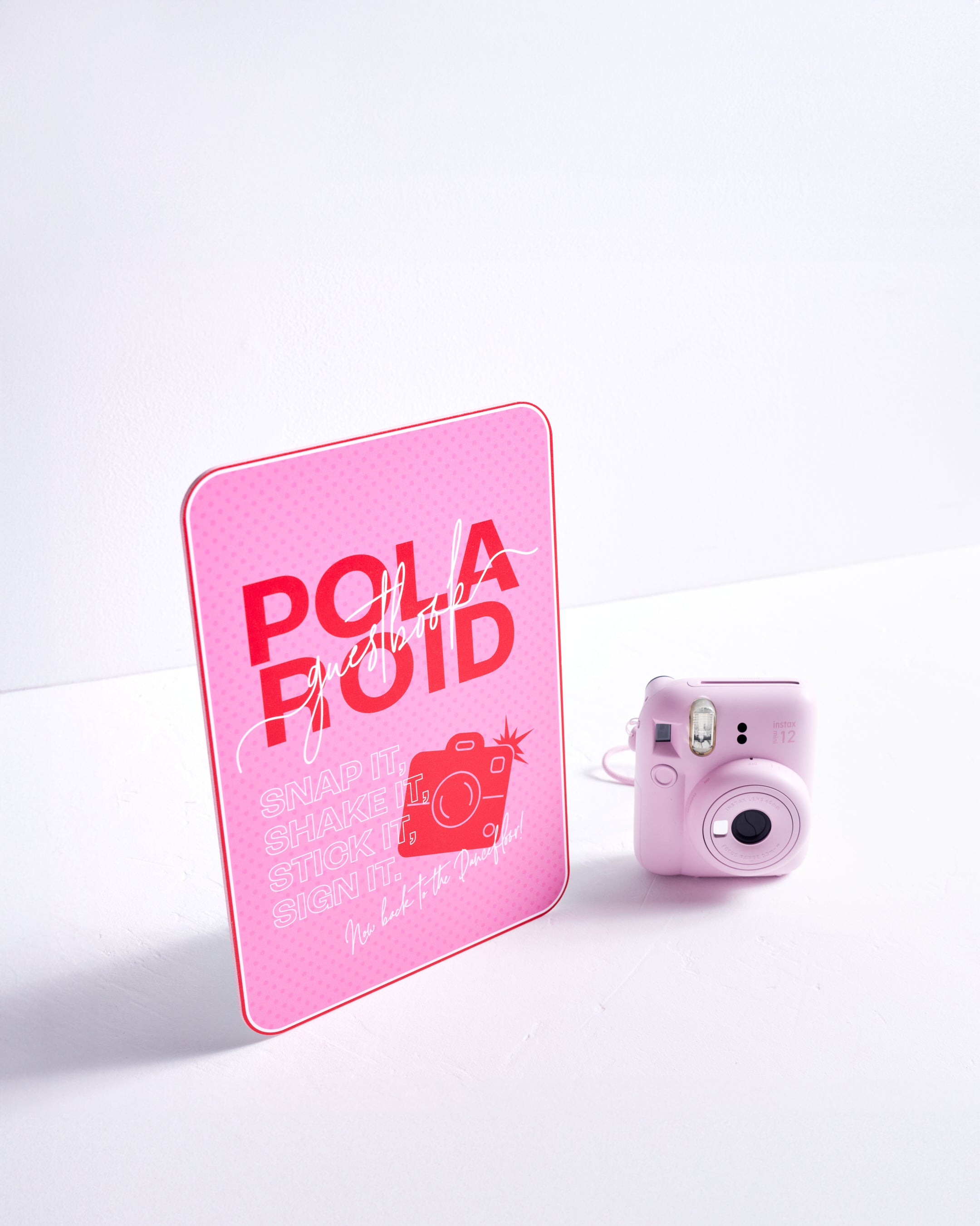 Polka Polaroid Guestbook Sign