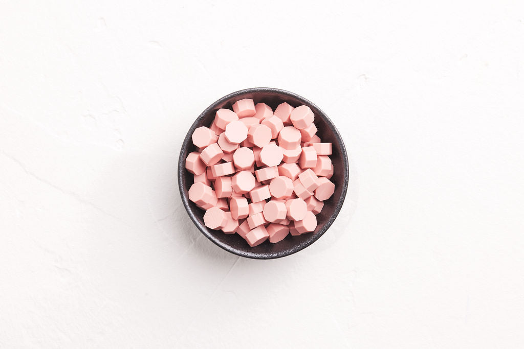 Dusty Pink Wax Beads
