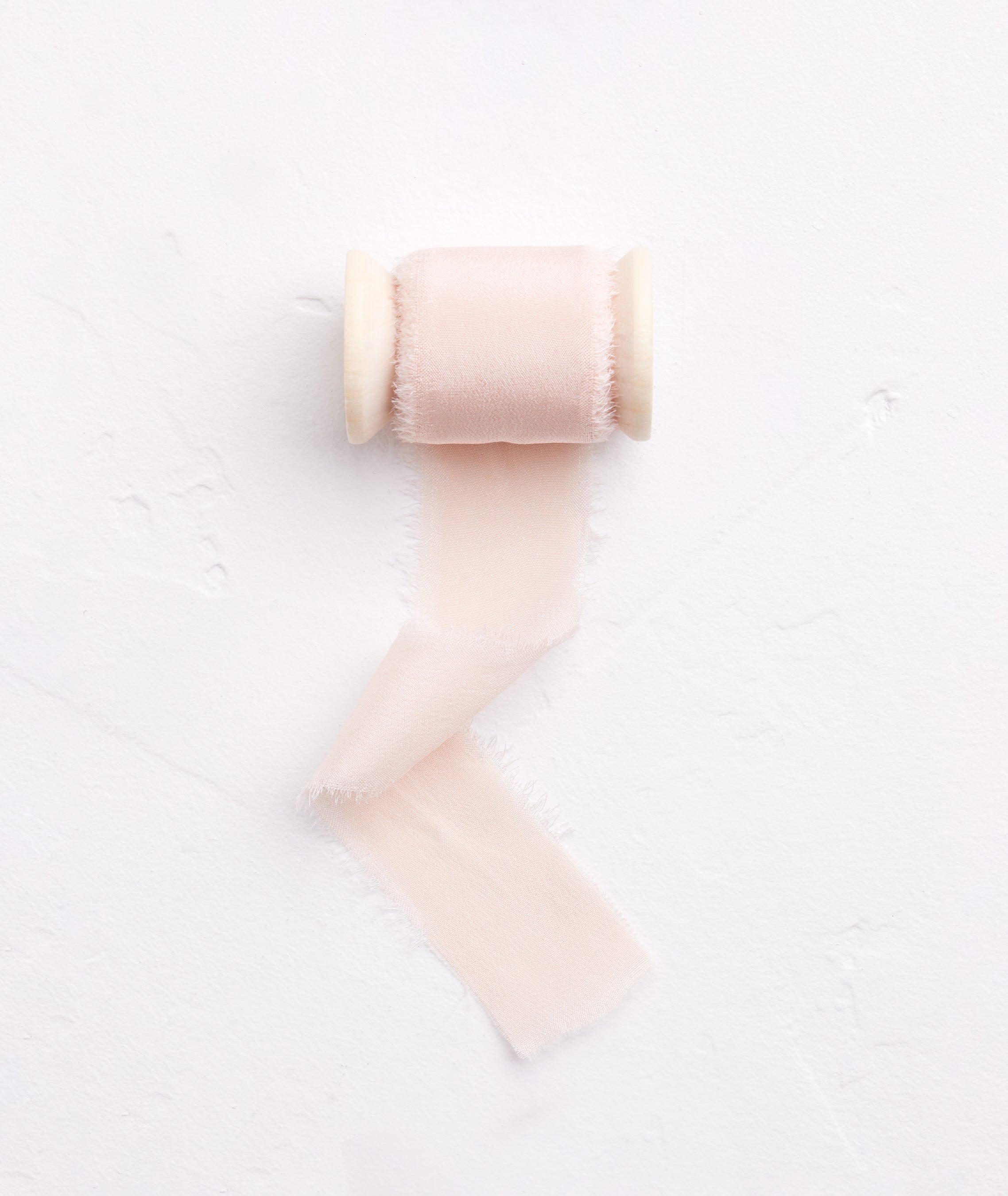 Pale Pink Silk Crepe Ribbon